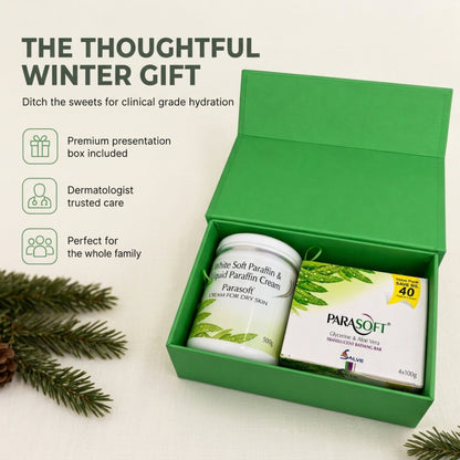 Parasoft Skin Care Gift Pack | 500g Moisturising Cream + 4 Glycerine Soaps